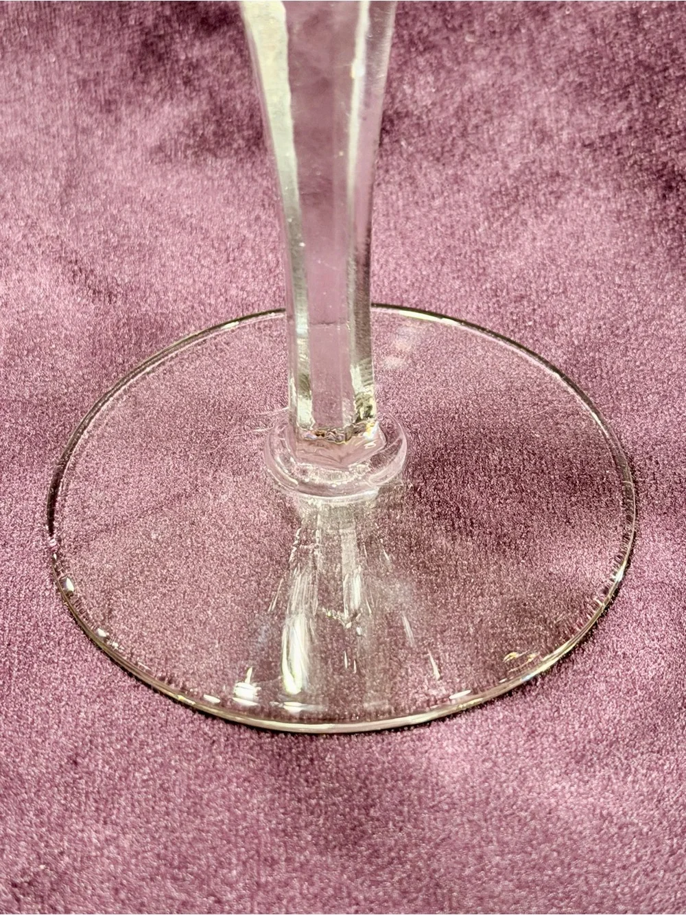 Vintage Libbey 3001 Faceted Stem Cocktail Glasses Pair